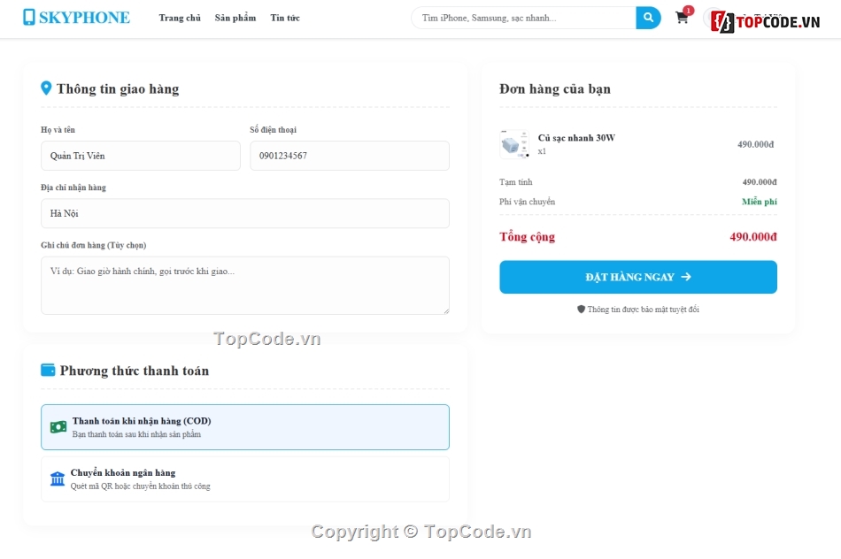 web bán điện thoại,website bán điện thoại,website điện thoại
